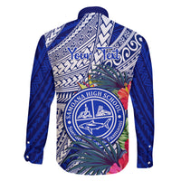Personalised Samoana High School Family Matching Tank Maxi Dress and Hawaiian Shirt American Samoa Schools Polynesian Tropical Flowers LT14 - Polynesian Pride