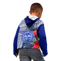 Personalised Samoana High School Kid Hoodie American Samoa Schools Polynesian Tropical Flowers LT14 - Polynesian Pride