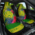 Personalised Leone High School Car Seat Cover American Samoa Schools Polynesian Tropical Flowers LT14 One Size Green - Polynesian Pride