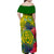 Personalised Leone High School Family Matching Off Shoulder Maxi Dress and Hawaiian Shirt American Samoa Schools Polynesian Tropical Flowers LT14 - Polynesian Pride