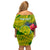 Personalised Leone High School Family Matching Off Shoulder Short Dress and Hawaiian Shirt American Samoa Schools Polynesian Tropical Flowers LT14 - Polynesian Pride