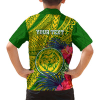 Personalised Leone High School Kid Hawaiian Shirt American Samoa Schools Polynesian Tropical Flowers LT14 - Polynesian Pride