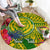 Personalised Leone High School Round Carpet American Samoa Schools Polynesian Tropical Flowers LT14 - Polynesian Pride