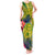 Personalised Leone High School Tank Maxi Dress American Samoa Schools Polynesian Tropical Flowers LT14 Women Green - Polynesian Pride