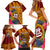 Personalised Tafuna High School Family Matching Short Sleeve Bodycon Dress and Hawaiian Shirt American Samoa Schools Polynesian Tropical Flowers LT14 - Polynesian Pride