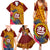 Personalised Tafuna High School Family Matching Summer Maxi Dress and Hawaiian Shirt American Samoa Schools Polynesian Tropical Flowers LT14 - Polynesian Pride