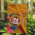 Personalised Tafuna High School Garden Flag American Samoa Schools Polynesian Tropical Flowers LT14 Garden Flag Maroon - Polynesian Pride