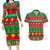 Personalised Hawaii Christmas Couples Matching Long Sleeve Bodycon Dress and Hawaiian Shirt Mele Kalikimaka LT14 Green - Polynesian Pride