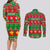 Personalised Hawaii Christmas Couples Matching Long Sleeve Bodycon Dress and Long Sleeve Button Shirt Mele Kalikimaka LT14 - Polynesian Pride