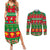 Personalised Hawaii Christmas Couples Matching Summer Maxi Dress and Long Sleeve Button Shirt Mele Kalikimaka LT14 Green - Polynesian Pride