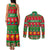 Personalised Hawaii Christmas Couples Matching Tank Maxi Dress and Long Sleeve Button Shirt Mele Kalikimaka LT14 - Polynesian Pride