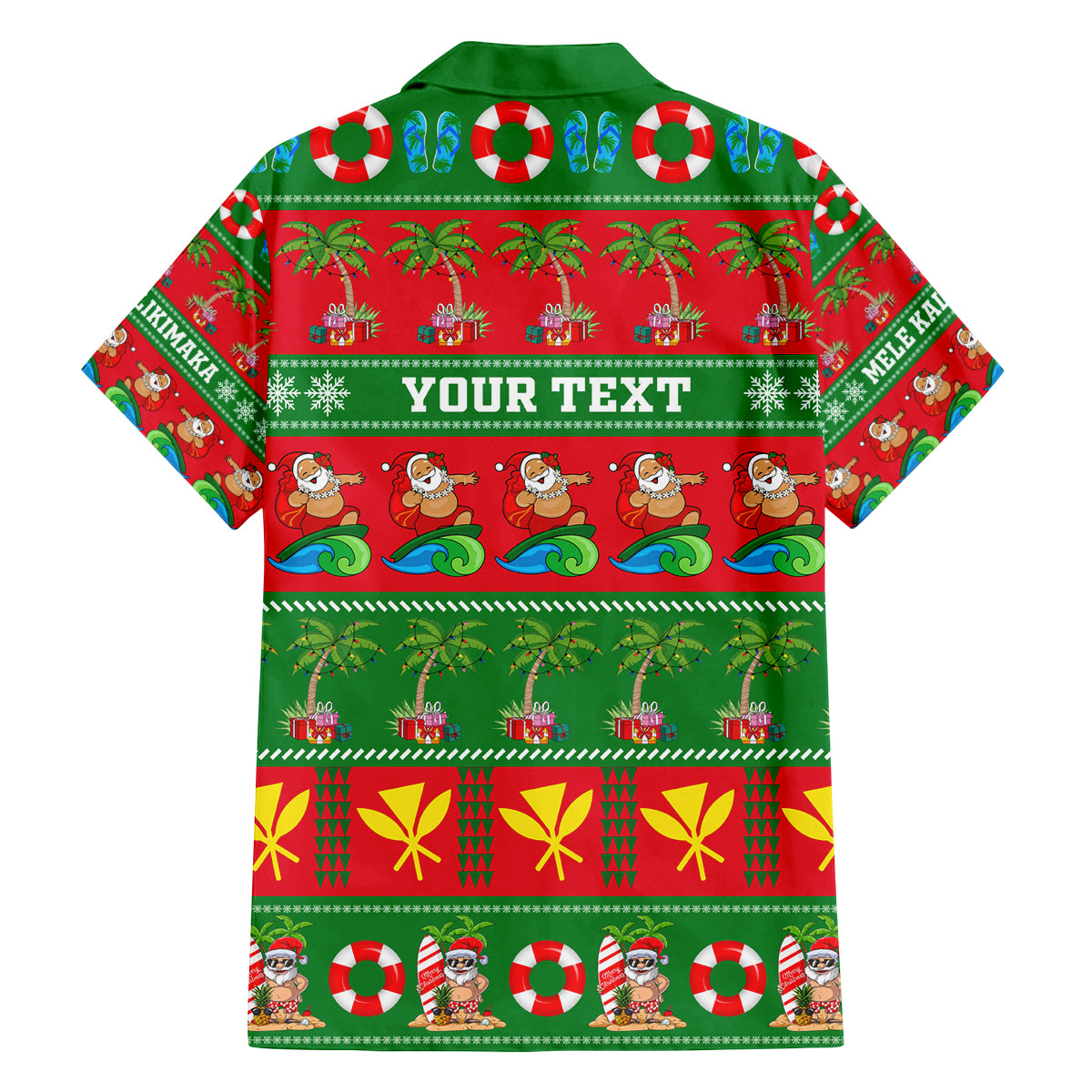 Personalised Hawaii Christmas Family Matching Puletasi Dress and Hawaiian Shirt Mele Kalikimaka LT14 - Polynesian Pride