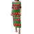 Personalised Hawaii Christmas Puletasi Mele Kalikimaka LT14 Long Dress Green - Polynesian Pride