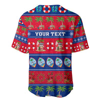 Personalised Guam Christmas Baseball Jersey Felis Pasgua LT14 - Polynesian Pride