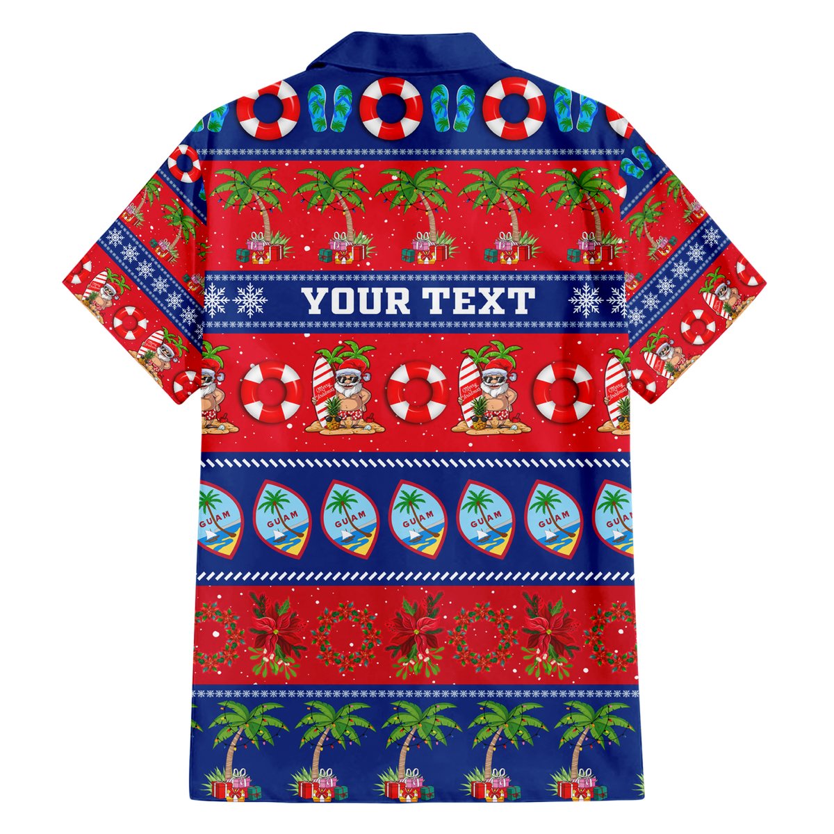 Personalised Guam Christmas Hawaiian Shirt Felis Pasgua LT14 - Polynesian Pride