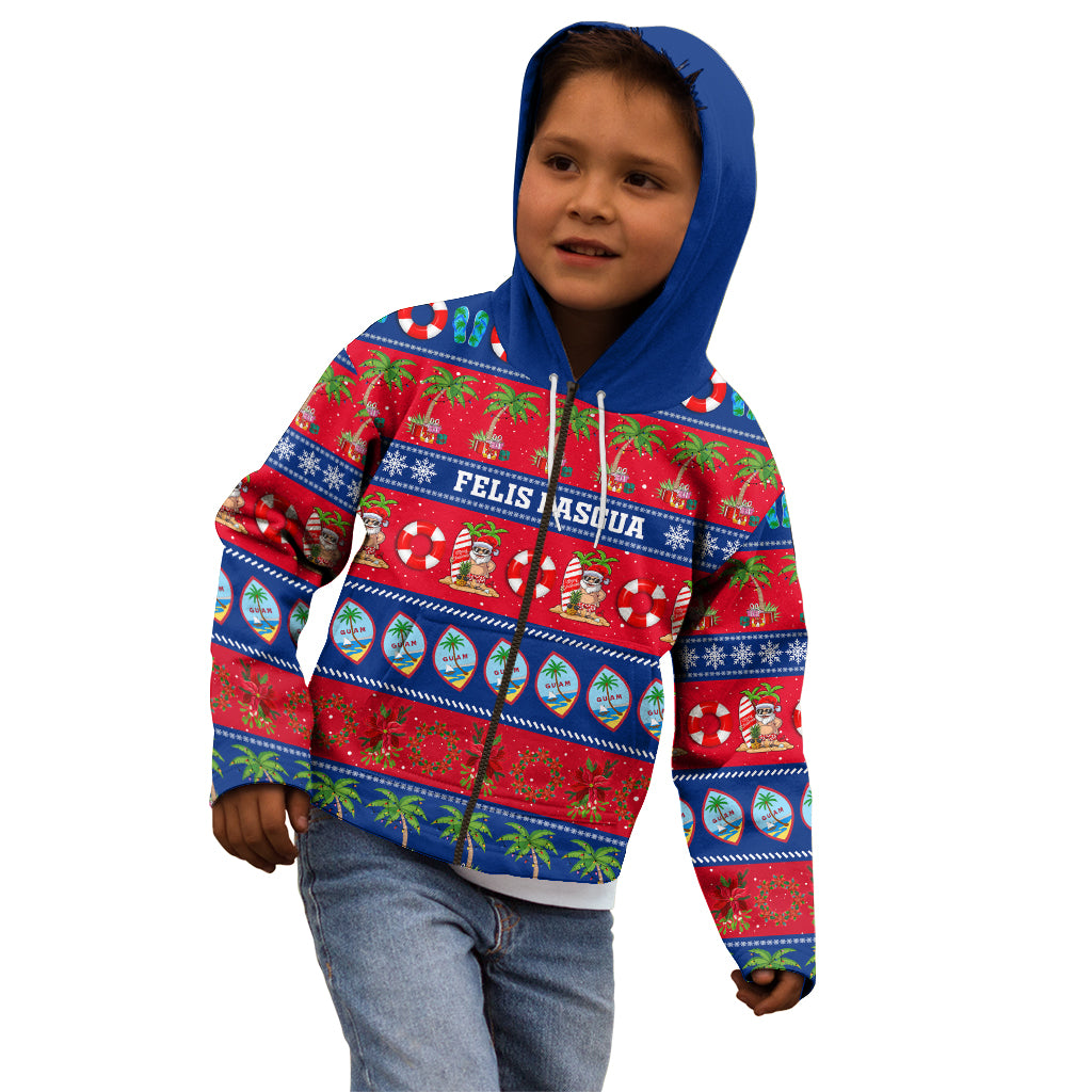 Personalised Guam Christmas Kid Hoodie Felis Pasgua LT14 - Polynesian Pride