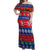 Personalised Guam Christmas Off Shoulder Maxi Dress Felis Pasgua LT14 Women Blue - Polynesian Pride