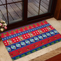 Guam Christmas Rubber Doormat Felis Pasgua LT14 - Polynesian Pride