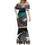 Personalised New Zealand Waka Mermaid Dress Aotearoa Maori Silver Fern Pattern LT14 - Polynesian Pride