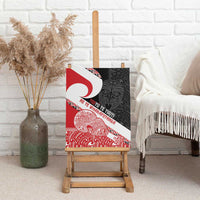 Toitu Te Tiriti Me Te Whakaputanga Canvas Wall Art Maori Wahaika With Haka Face LT14 - Polynesian Pride