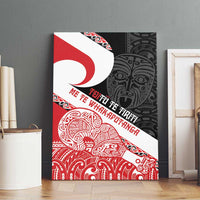 Toitu Te Tiriti Me Te Whakaputanga Canvas Wall Art Maori Wahaika With Haka Face LT14 - Polynesian Pride