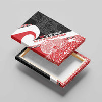 Toitu Te Tiriti Me Te Whakaputanga Canvas Wall Art Maori Wahaika With Haka Face LT14 - Polynesian Pride