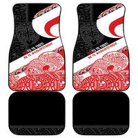 Toitu Te Tiriti Me Te Whakaputanga Car Mats Maori Wahaika With Haka Face LT14 - Polynesian Pride