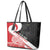 Toitu Te Tiriti Me Te Whakaputanga Leather Tote Bag Maori Wahaika With Haka Face