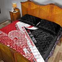 Toitu Te Tiriti Me Te Whakaputanga Quilt Bed Set Maori Wahaika With Haka Face LT14 - Polynesian Pride