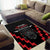 Personalised Toitu Te Tiriti Mana Maori Motuhake Area Rug Aotearoa Haka Face Mix Poutama Art