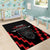 Personalised Toitu Te Tiriti Mana Maori Motuhake Area Rug Aotearoa Haka Face Mix Poutama Art