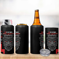 Toitu Te Tiriti Mana Maori Motuhake 4 in 1 Can Cooler Tumbler Aotearoa Haka Face Mix Poutama Art