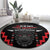 Personalised Toitu Te Tiriti Mana Maori Motuhake Round Carpet Aotearoa Haka Face Mix Poutama Art