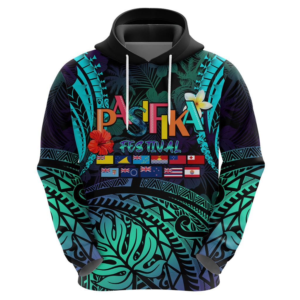 Personalised Pasifika Festival Auckland Hoodie 2024 Pacific Islands Polynesian Pattern LT14 - Polynesian Pride