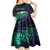 Personalised Pasifika Festival Auckland Kid Short Sleeve Dress 2024 Pacific Islands Polynesian Pattern LT14 - Polynesian Pride