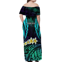 Personalised Pasifika Festival Auckland Off Shoulder Maxi Dress 2024 Pacific Islands Polynesian Pattern LT14 - Polynesian Pride