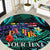 Personalised Pasifika Festival Auckland Round Carpet 2024 Pacific Islands Polynesian Pattern LT14 Purple - Polynesian Pride