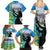 Personalised Honolulu Aloha Hawaii Family Matching Summer Maxi Dress and Hawaiian Shirt Tropical Leaves With Hula Girl LT14 - Polynesian Pride