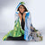 Personalised Honolulu Aloha Hawaii Hooded Blanket Tropical Leaves With Hula Girl LT14 - Polynesian Pride