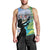 Personalised Honolulu Aloha Hawaii Men Tank Top Tropical Leaves With Hula Girl LT14 - Polynesian Pride