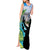 Personalised Honolulu Aloha Hawaii Tank Maxi Dress Tropical Leaves With Hula Girl LT14 - Polynesian Pride