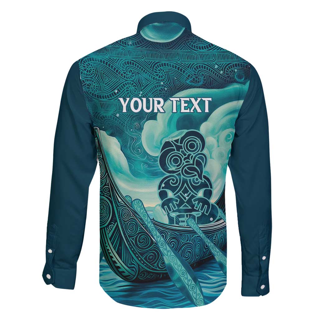 Personalised New Zealand Waitangi Day Family Matching Puletasi and Hawaiian Shirt Hei Tiki With Maori Waka - Whakarare Pattern