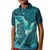 Personalised New Zealand Waitangi Day Kid Polo Shirt Hei Tiki With Maori Waka - Whakarare Pattern