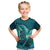 Personalised New Zealand Waitangi Day Kid T Shirt Hei Tiki With Maori Waka - Whakarare Pattern