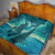 Personalised New Zealand Waitangi Day Quilt Hei Tiki With Maori Waka - Whakarare Pattern