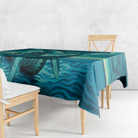 Personalised New Zealand Waitangi Day Tablecloth Hei Tiki With Maori Waka - Whakarare Pattern LT14 - Polynesian Pride