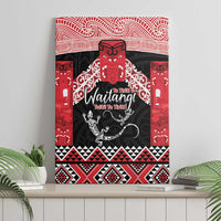 Toitu Te Tiriti O Waitangi Canvas Wall Art Maori Wharenui With Taniko Motifs LT14 - Polynesian Pride