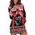 Toitu Te Tiriti O Waitangi Hoodie Dress Maori Wharenui With Taniko Motifs