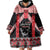 Toitu Te Tiriti O Waitangi Wearable Blanket Hoodie Maori Wharenui With Taniko Motifs