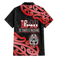 New Zealand 1840 Waitangi Day Hawaiian Shirt Aotearoa Haka Mask - Red Version LT14 - Polynesian Pride